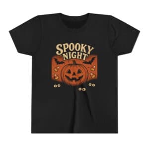 retro 'spooky night' halloween pumpkin tee retro 'spooky night' halloween pumpkin tee